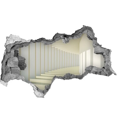 Adesivo con vista dietro il muro L'illusione dello spazio infinito