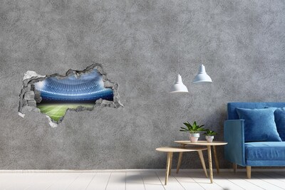 Sticker effetto rottura muro Stadio di calcio in azione