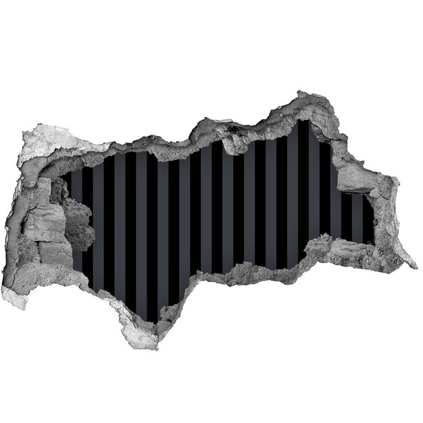 Decorazione da parete buco nel muro L'illusione di un profondo abisso