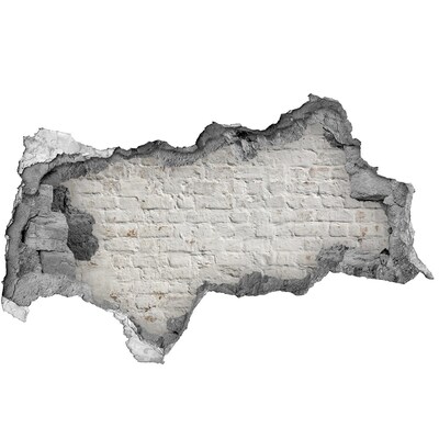 Decorazione da parete buco nel muro Muro di mattoni danneggiato