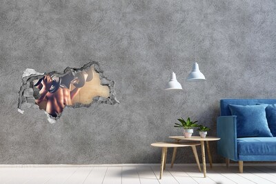 Decorazione da parete buco nel muro Palestra in azione