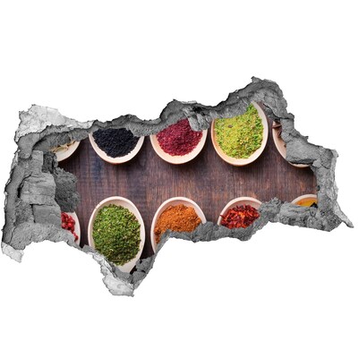 Sticker effetto rottura muro Paradiso delle spezie