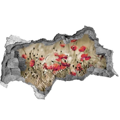 Decorazione da parete buco nel muro Un paradiso floreale tra il cemento