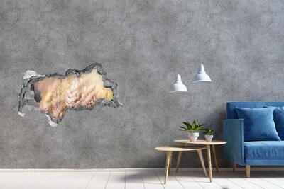 Decorazione da parete buco nel muro Prato fiorito dietro il muro