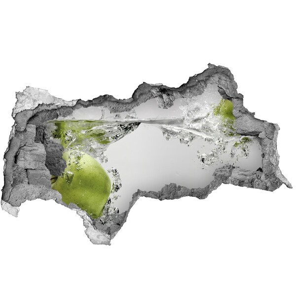 Sticker effetto rottura muro La mela sommersa