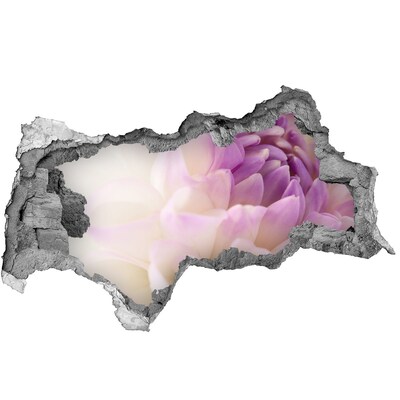 Sticker effetto rottura muro Illusione floreale nel cemento