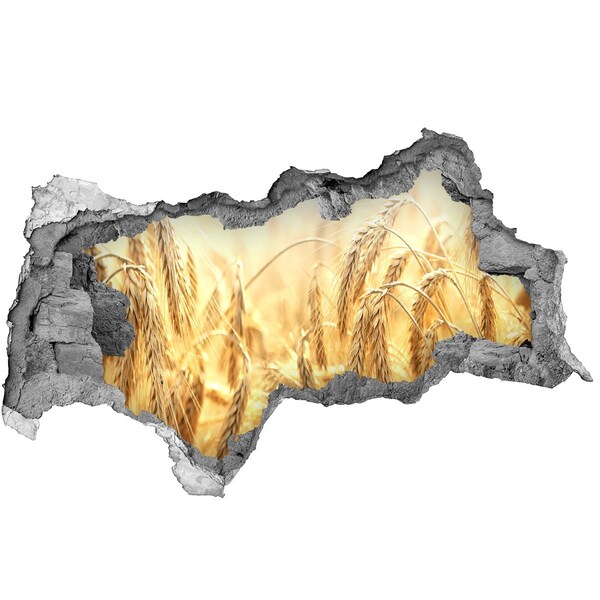 Decorazione da parete buco nel muro Campi di grano dorati