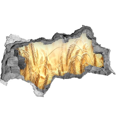 Decorazione da parete buco nel muro Campi di grano dorati