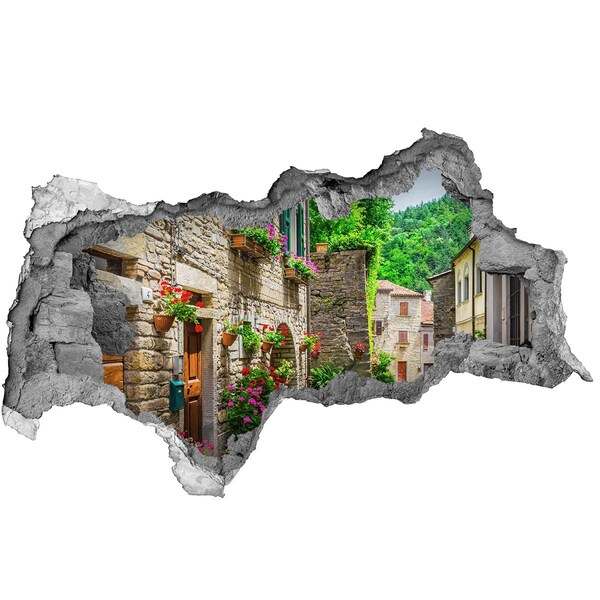 Sticker effetto rottura muro Una strada affascinante in città