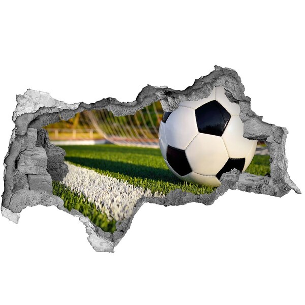 Decorazione da parete buco nel muro Il calcio in azione