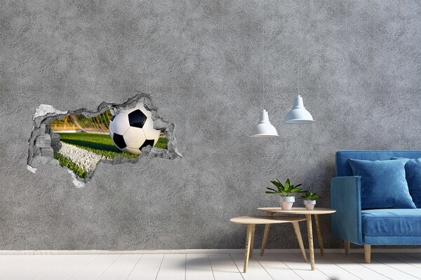 Decorazione da parete buco nel muro Il calcio in azione