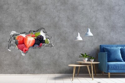Decorazione da parete buco nel muro Un paradiso di frutta dietro le mura