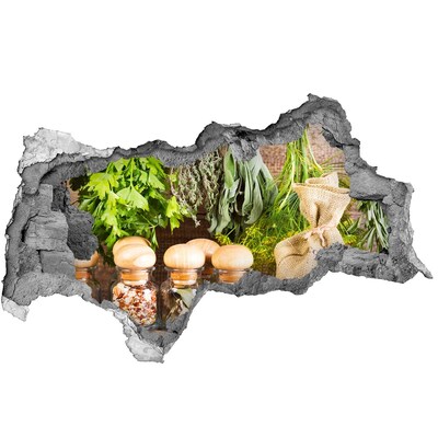 Decorazione da parete buco nel muro Angolo delle erbe aromatiche in cucina