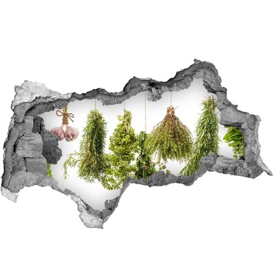 Decorazione da parete buco nel muro Giardino delle erbe aromatiche tra le rovine