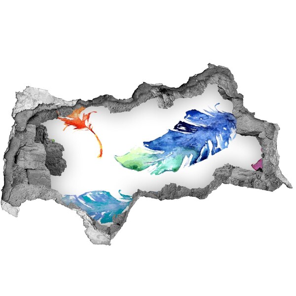 Adesivo con vista dietro il muro Oceano tropicale