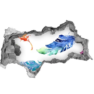 Adesivo con vista dietro il muro Oceano tropicale