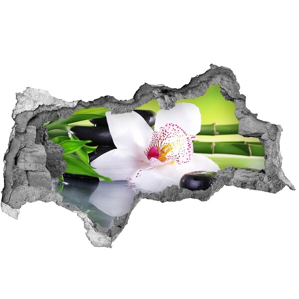 Decorazione da parete buco nel muro Un'oasi floreale di pace