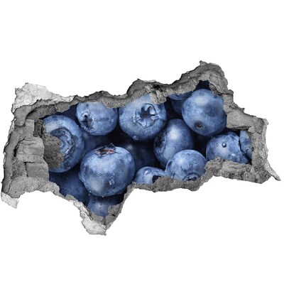 Adesivo con vista dietro il muro Bacche nel cemento