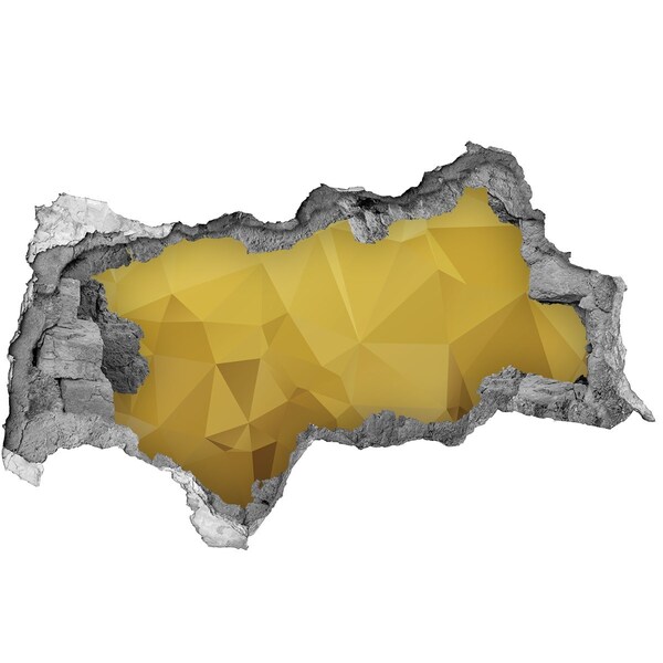 Sticker effetto rottura muro La crepa dorata nel muro