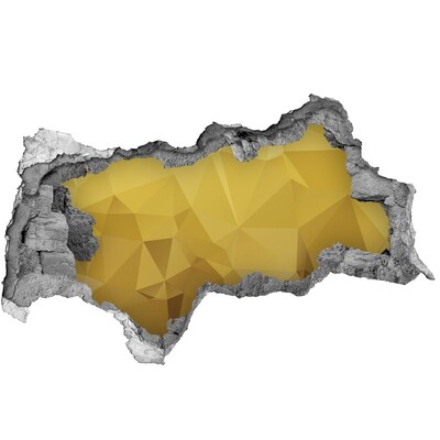 Sticker effetto rottura muro La crepa dorata nel muro