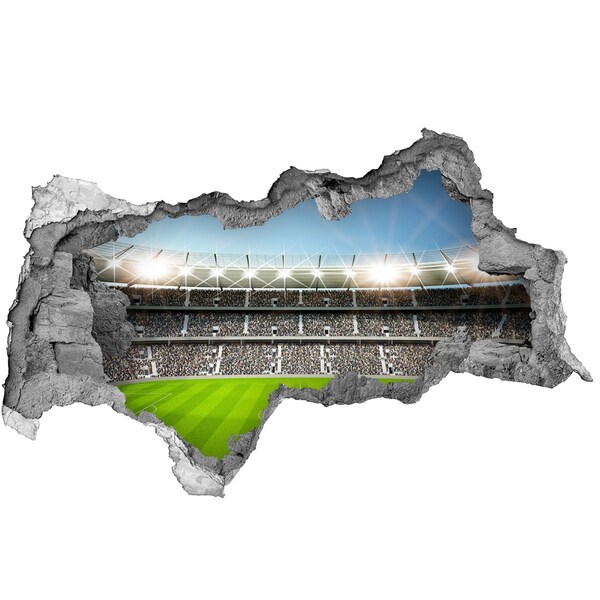 Sticker effetto rottura muro Stadio di calcio in azione