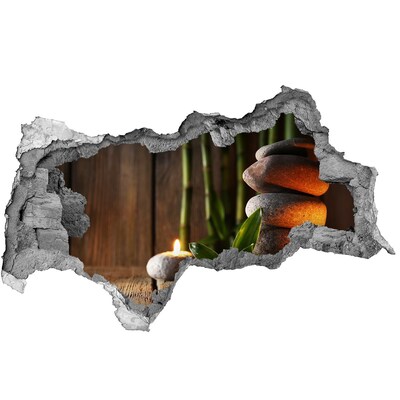 Sticker effetto rottura muro Un'oasi di pace