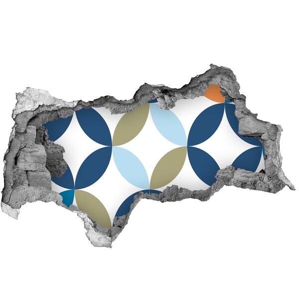 Decorazione da parete buco nel muro Un motivo moderno sullo sfondo della parete