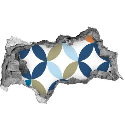 Decorazione da parete buco nel muro Un motivo moderno sullo sfondo della parete