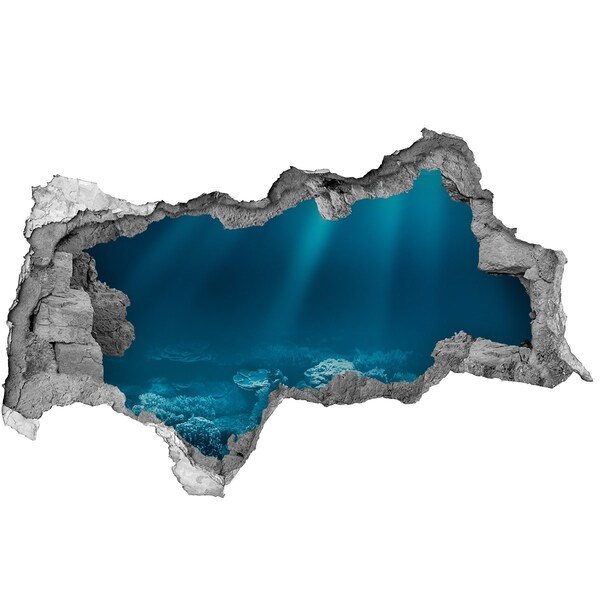 Decorazione da parete buco nel muro Il mondo sottomarino dei coralli
