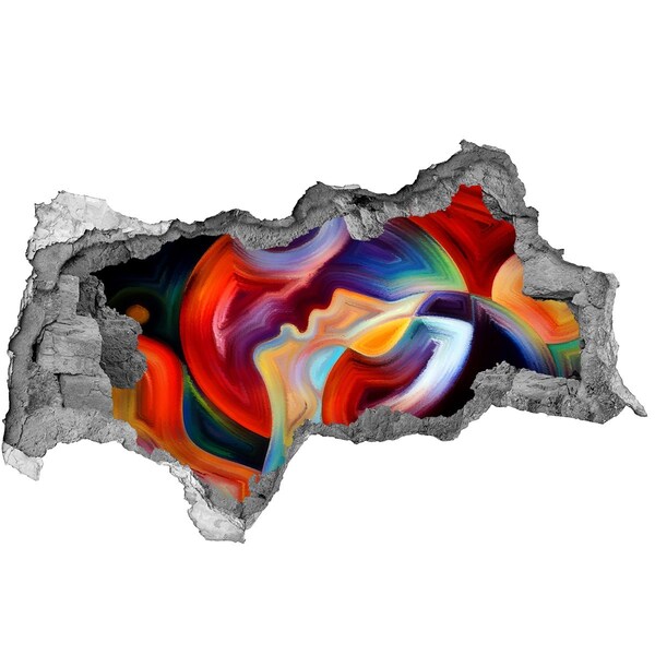 Decorazione da parete buco nel muro Una danza colorata di emozioni