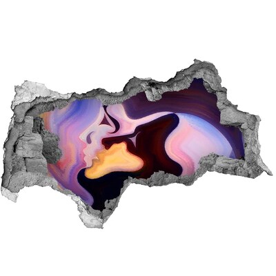 Decorazione da parete buco nel muro Volti sensuali dell'amore