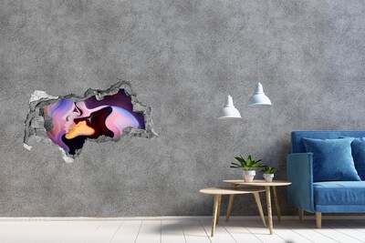 Decorazione da parete buco nel muro Volti sensuali dell'amore