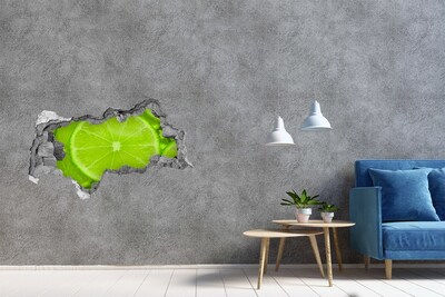 Decorazione da parete buco nel muro Lime succoso nel cemento