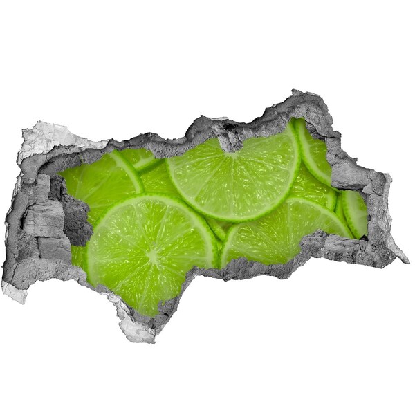 Adesivo con vista dietro il muro Paradiso al limone