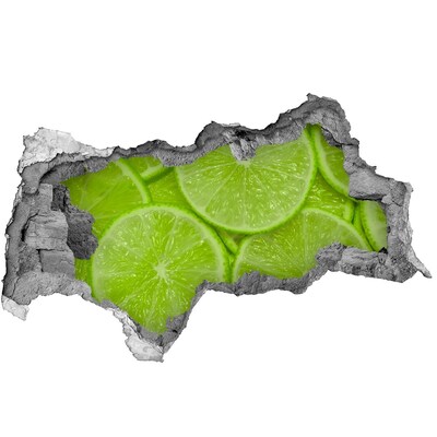 Adesivo con vista dietro il muro Paradiso al limone