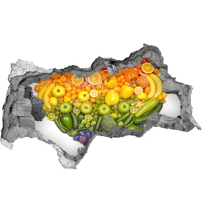 Decorazione da parete buco nel muro Un paradiso fruttato e nascosto