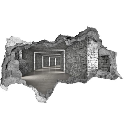 Decorazione da parete buco nel muro Un muro in rovina che si affaccia su uno spazio vuoto