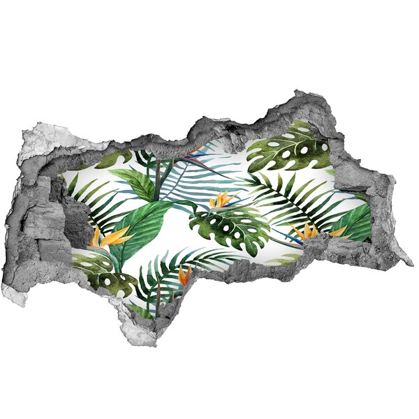 Adesivo con vista dietro il muro Paradiso tropicale dietro le mura