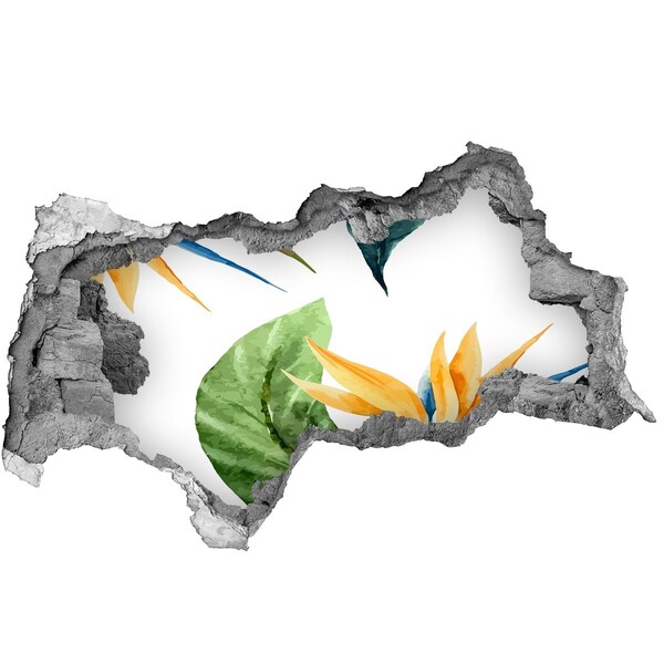 Decorazione da parete buco nel muro Paradiso tropicale dietro le mura