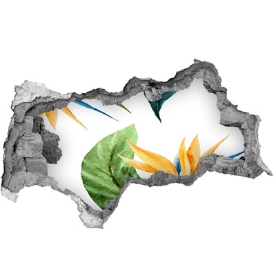 Decorazione da parete buco nel muro Paradiso tropicale dietro le mura