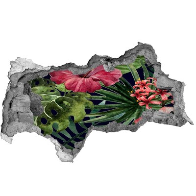 Decorazione da parete buco nel muro Paradiso tropicale dietro le mura