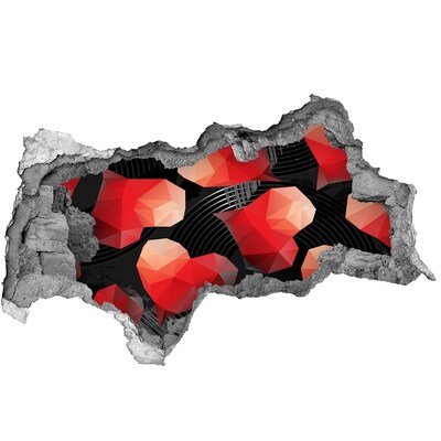 Sticker effetto rottura muro Geometria in Scrap