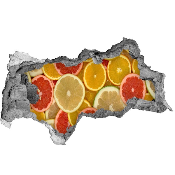 Sticker effetto rottura muro Un paradiso fruttato e nascosto