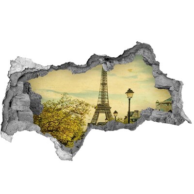 Decorazione da parete buco nel muro La Torre Eiffel a Parigi