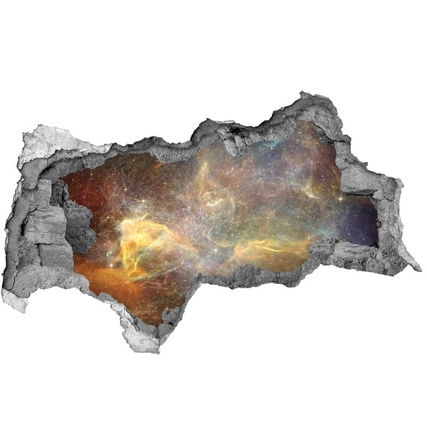 Sticker effetto rottura muro Buco spaziale nel muro