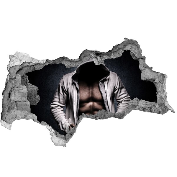 Decorazione da parete buco nel muro Allenamento intenso in stile urbano