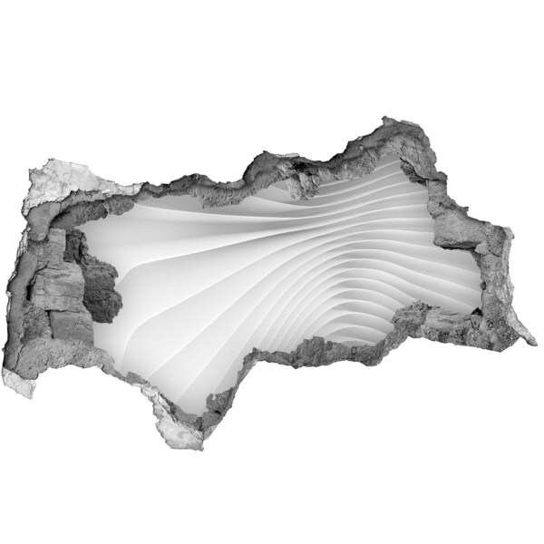 Decorazione da parete buco nel muro Muro spezzato con effetto specchio