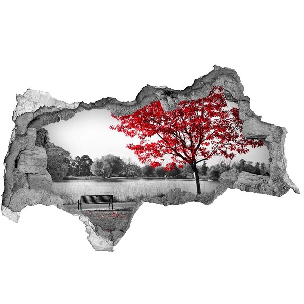 Decorazione da parete buco nel muro Autunno al parco