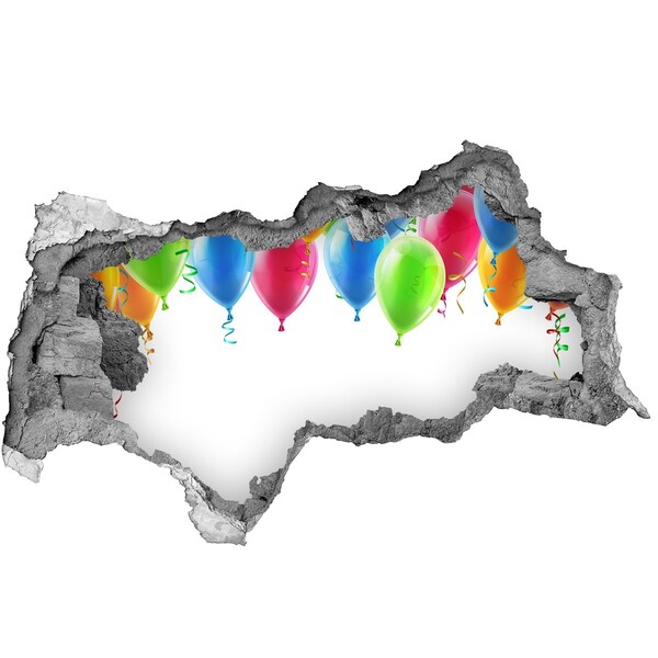 Decorazione da parete buco nel muro Palloncini in un buco nel muro