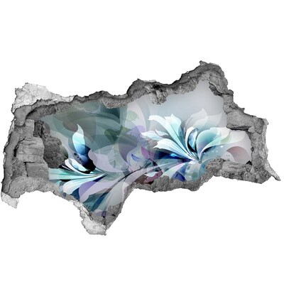 Decorazione da parete buco nel muro Illusione floreale nel cemento